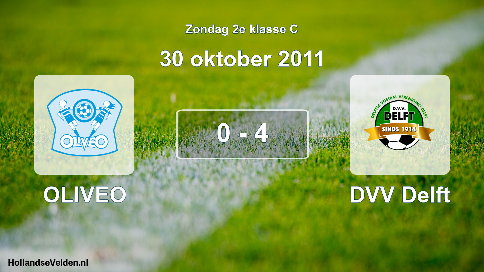 Total number of matches played: OLIVEO - DVV Delft 0 - 4 (30 October 2011)