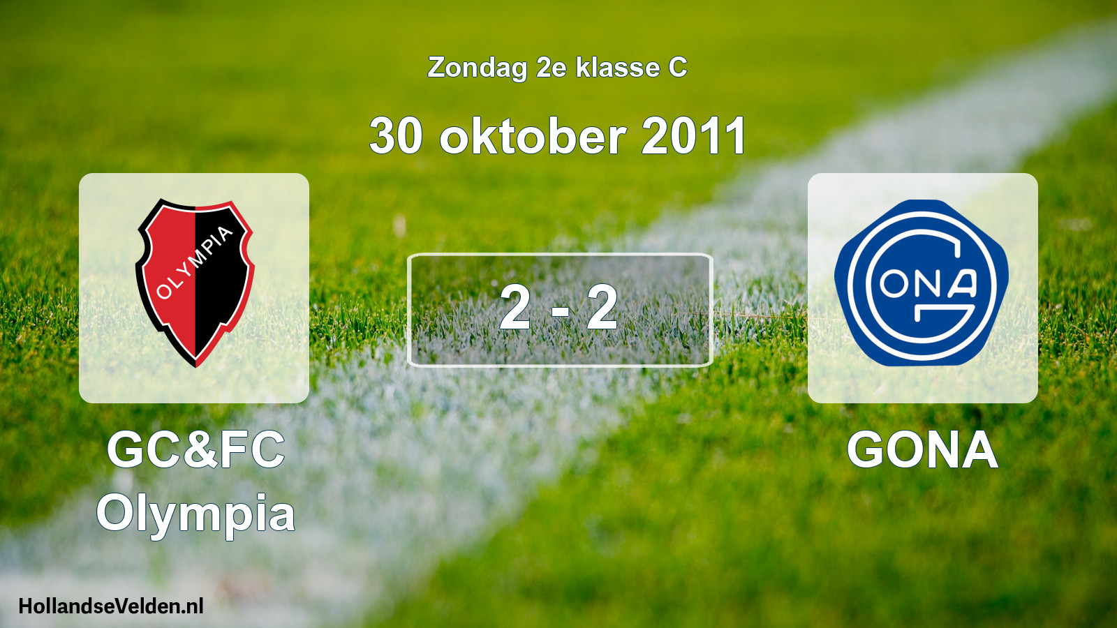 Total number of matches played: GC&FC Olympia - GONA 2 - 2 (30 October 2011)