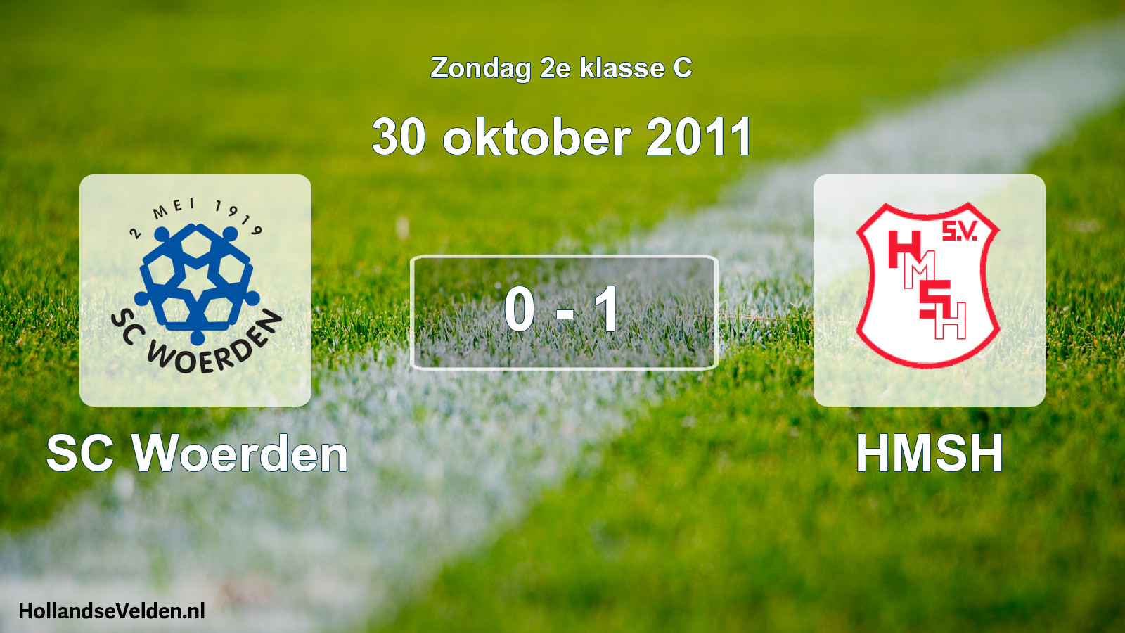 Total number of matches played: SC Woerden - HMSH 0 - 1 (30 October 2011)