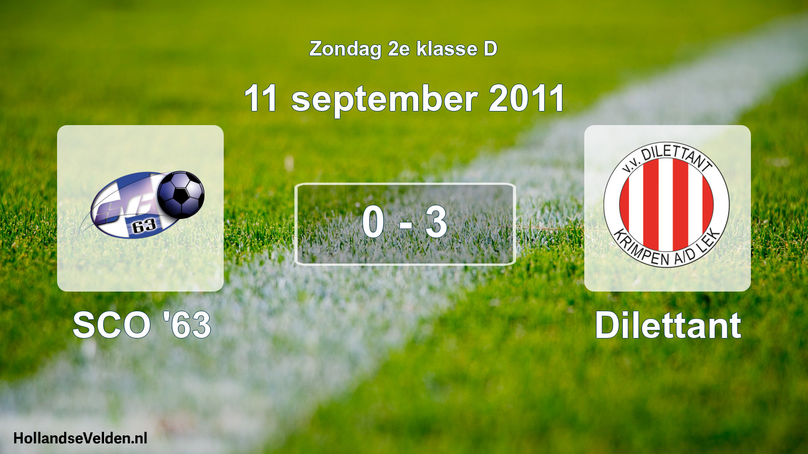 Total number of matches played: SCO '63 - Dilettant 0 - 3 (11 September 2011)