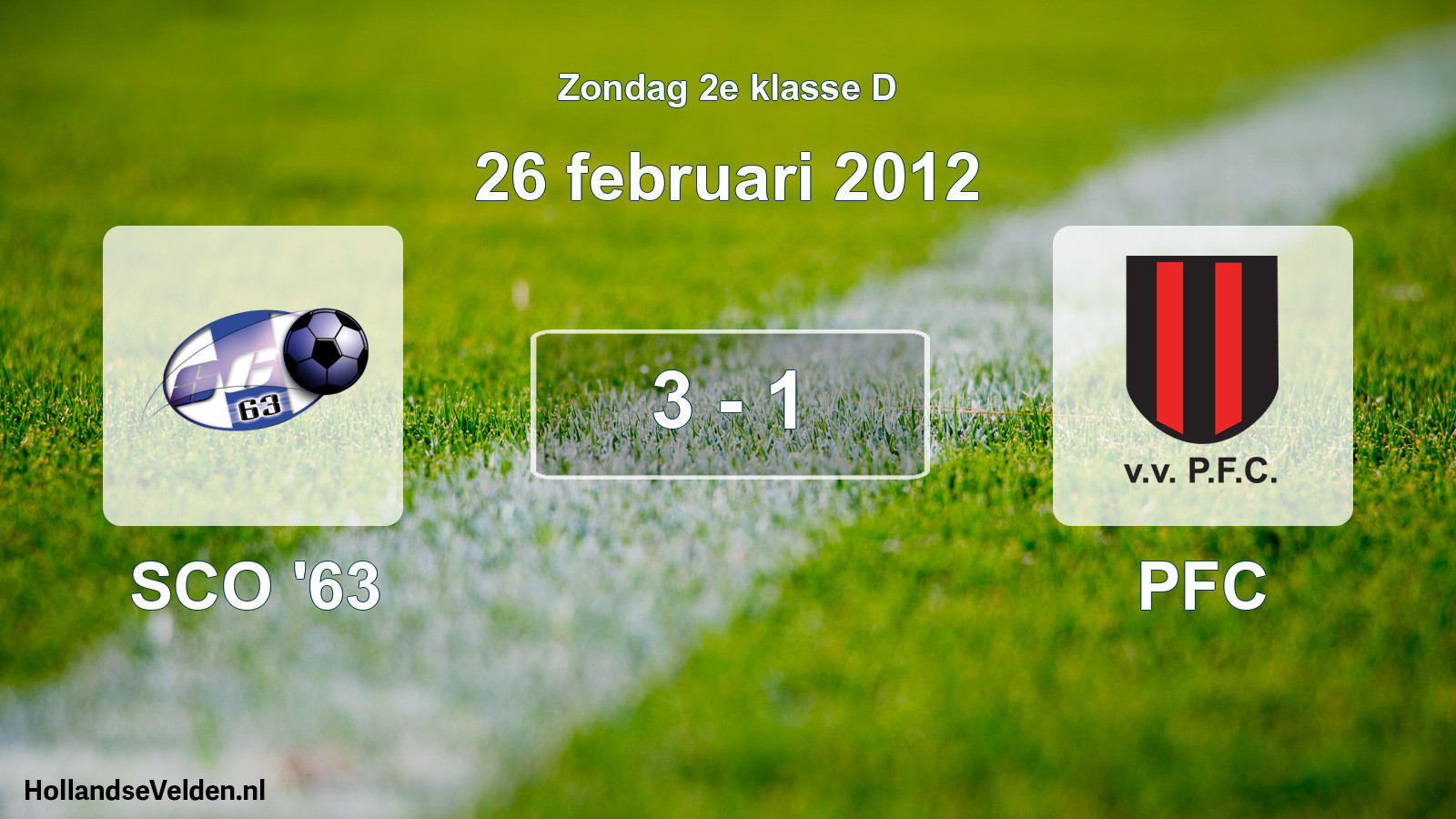 Total number of matches played: SCO '63 - PFC 3 - 1 (26 February 2012)