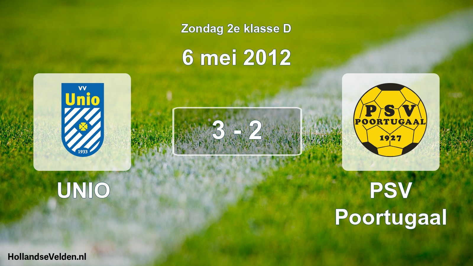 Total number of matches played: UNIO - PSV Poortugaal 3 - 2 (6 May 2012)