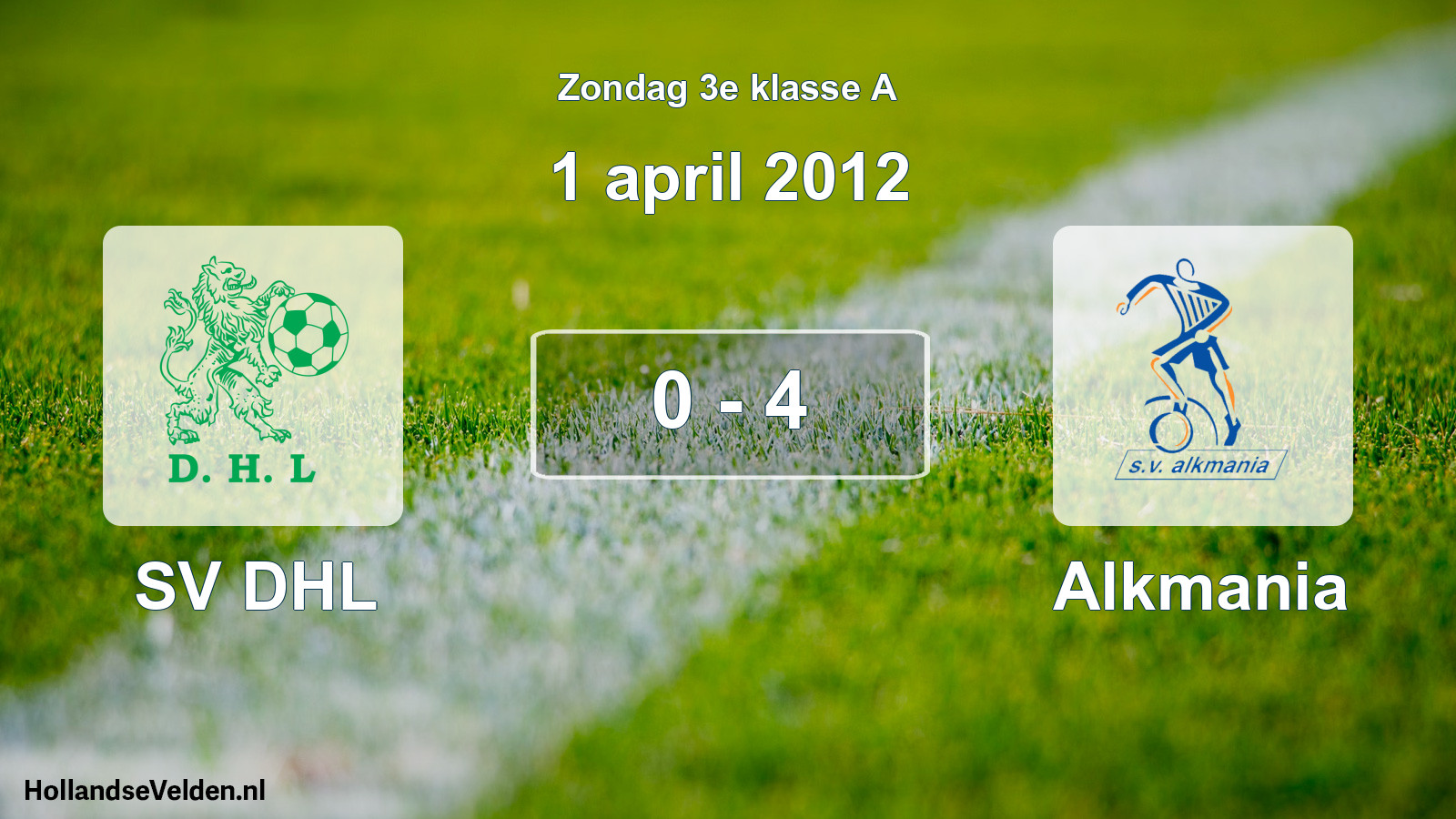 Total number of matches played: SV DHL - Alkmania 0 - 4 (1 April 2012)