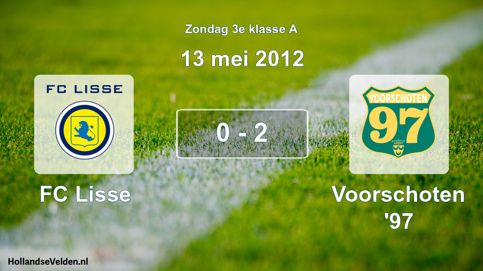 Total number of matches played: FC Lisse - Voorschoten '97 0 - 2 (13 May 2012)