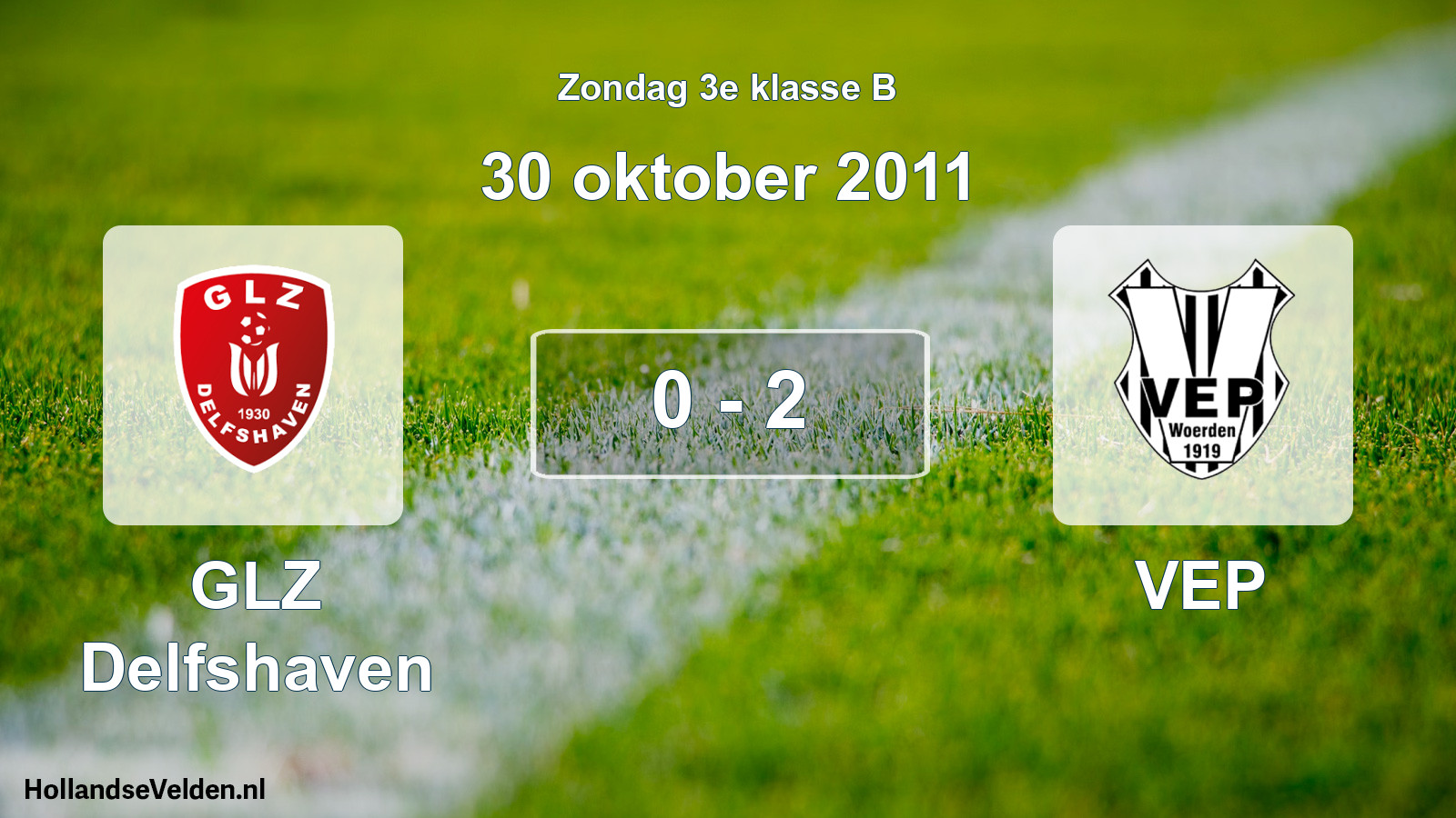 Total number of matches played: GLZ Delfshaven - VEP 0 - 2 (30 October 2011)