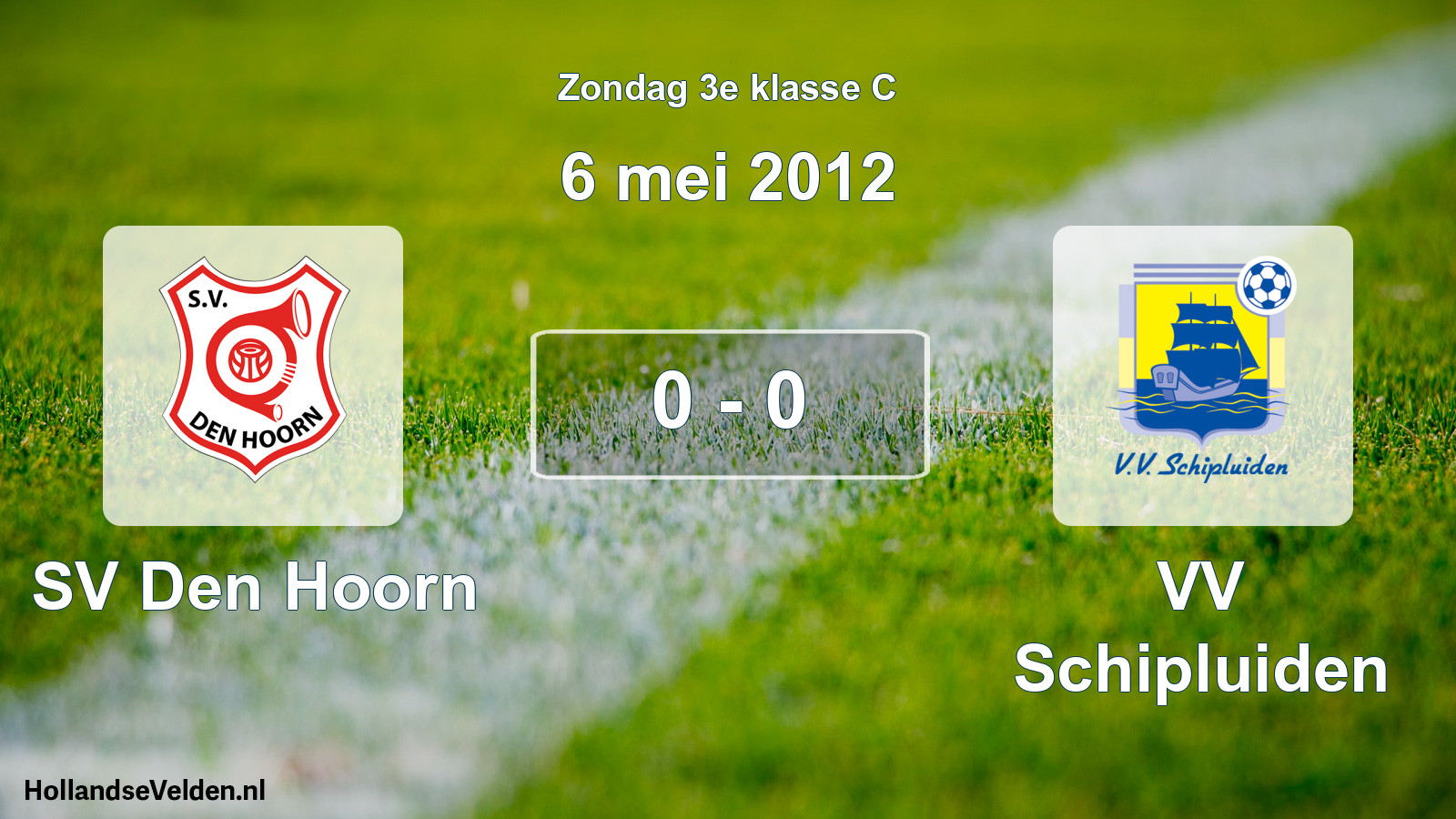 Total number of matches played: SV Den Hoorn - VV Schipluiden 0 - 0 (6 May 2012)