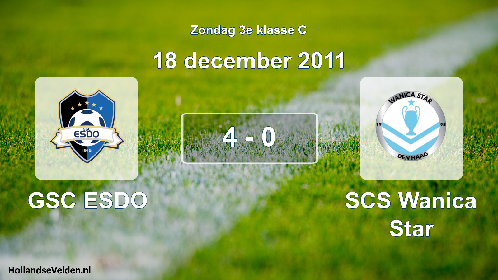 Total number of matches played: GSC ESDO - SCS Wanica Star 4 - 0 (18 December 2011)