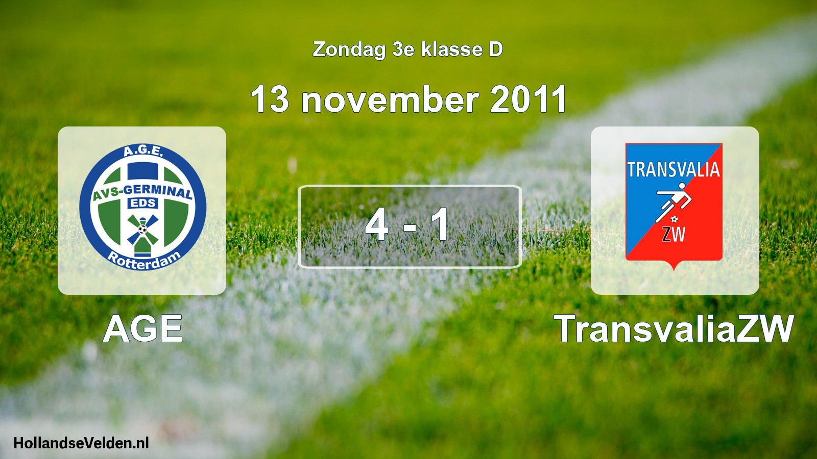 Total number of matches played: AGE - TransvaliaZW 4 - 1 (13 November 2011)
