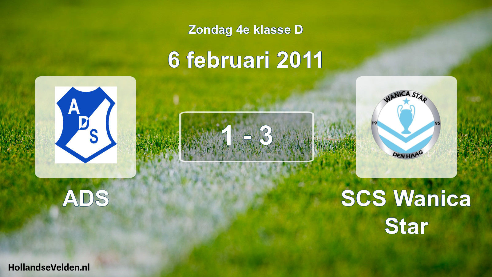 Total number of matches played: ADS - SCS Wanica Star 1 - 3 (6 February 2011)