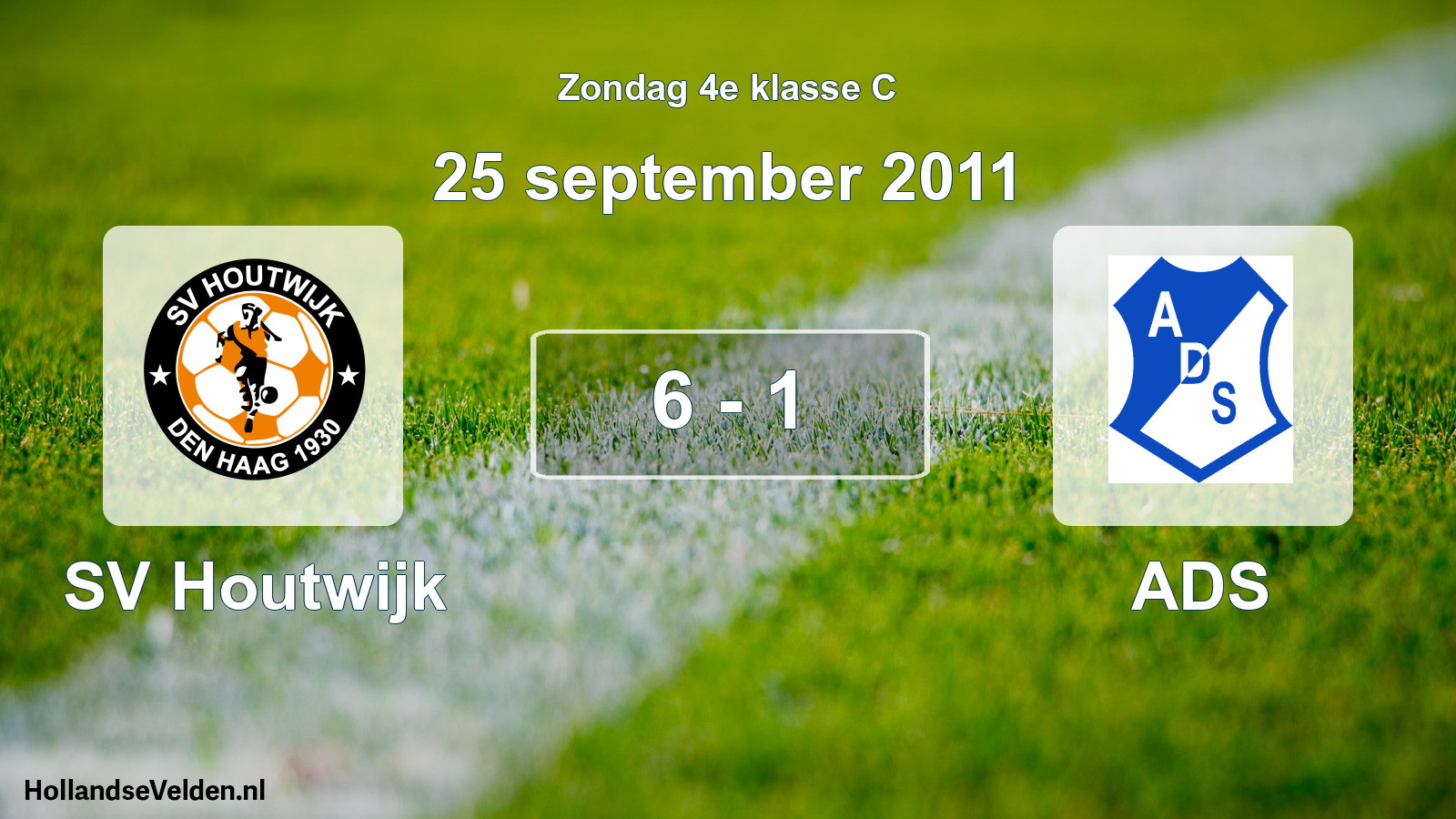 Total number of matches played: SV Houtwijk - ADS 6 - 1 (25 September 2011)