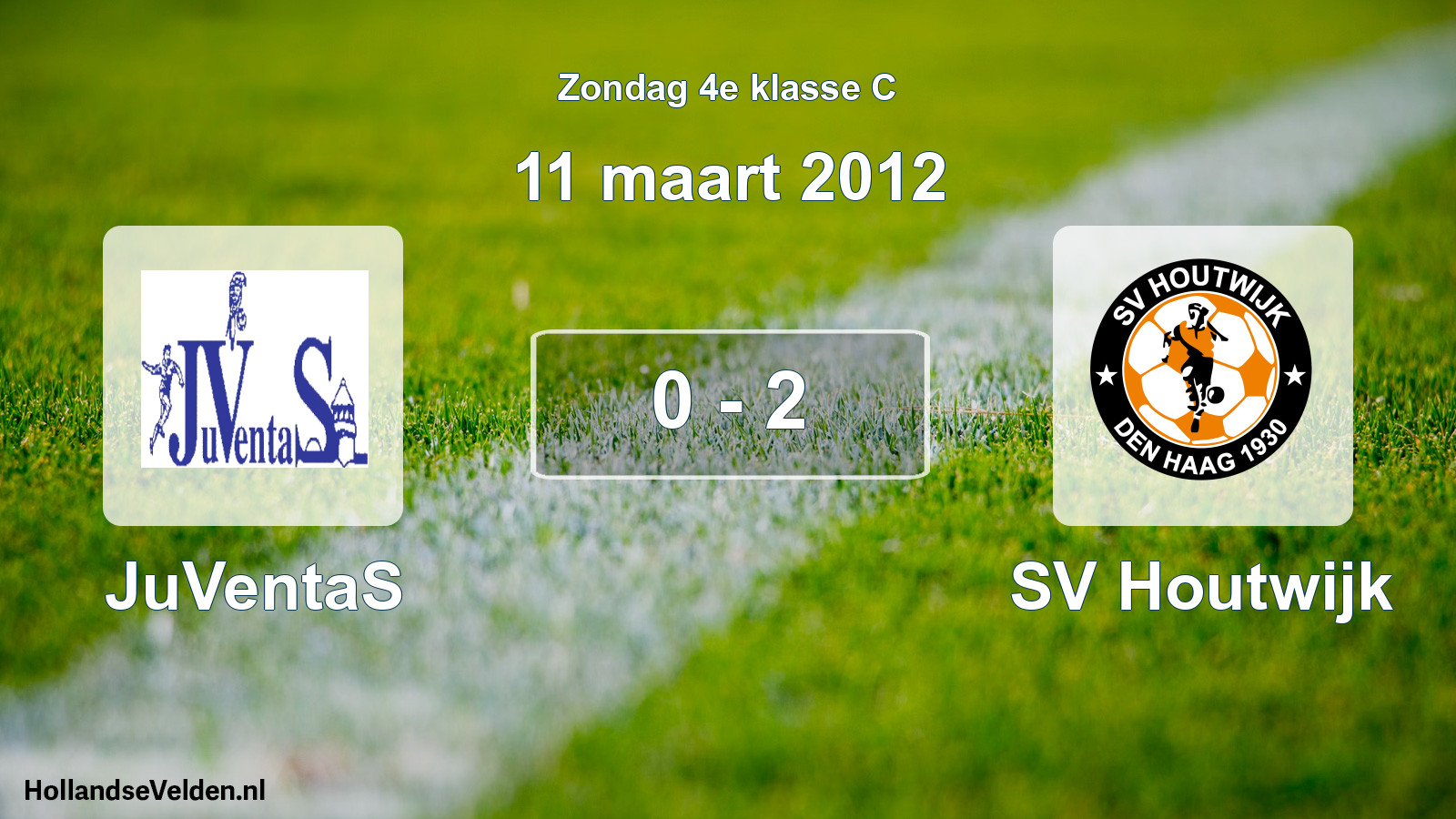 Total number of matches played: JuVentaS - SV Houtwijk 0 - 2 (11 March 2012)