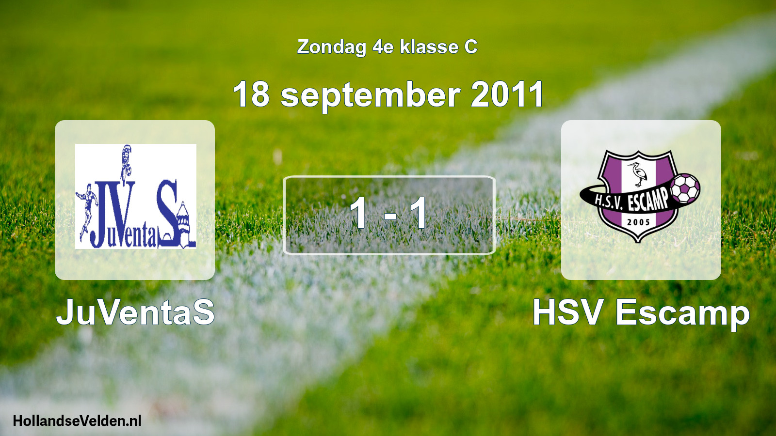 Total number of matches played: JuVentaS - HSV Escamp 1 - 1 (18 September 2011)