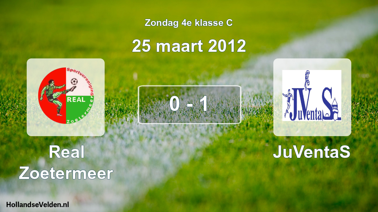 Total number of matches played: Real Zoetermeer - JuVentaS 0 - 1 (25 March 2012)