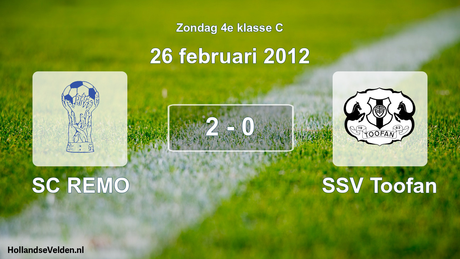 Total number of matches played: SC REMO - SSV Toofan 2 - 0 (26 February 2012)