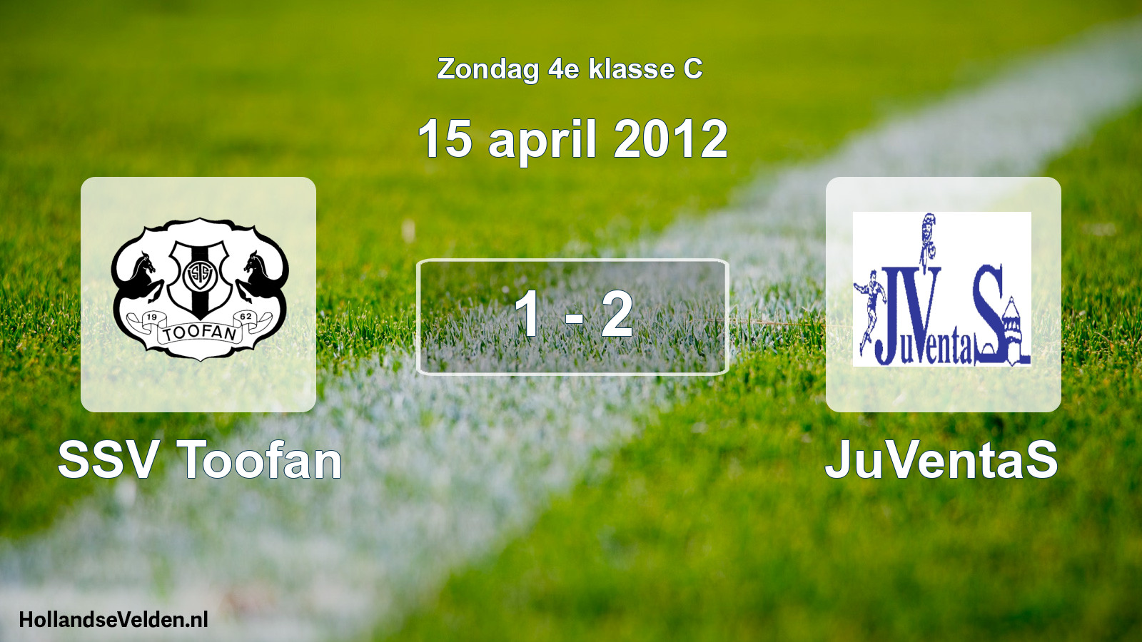 Total number of matches played: SSV Toofan - JuVentaS 1 - 2 (15 April 2012)