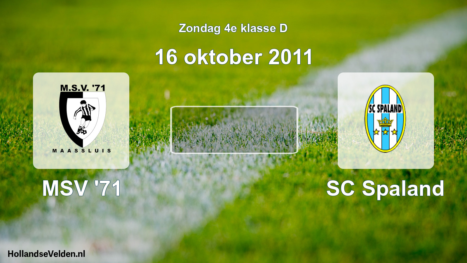 Scheduled Match: MSV '71 - SC Spaland (16 October 2011)