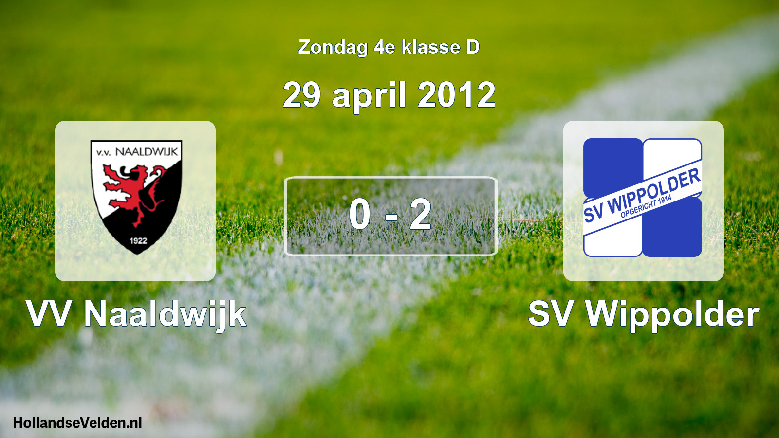 Total number of matches played: VV Naaldwijk - SV Wippolder 0 - 2 (29 April 2012)