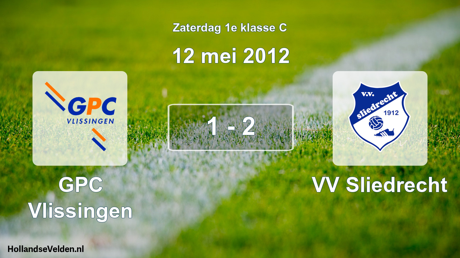 Total number of matches played: GPC Vlissingen - VV Sliedrecht 1 - 2 (12 May 2012)