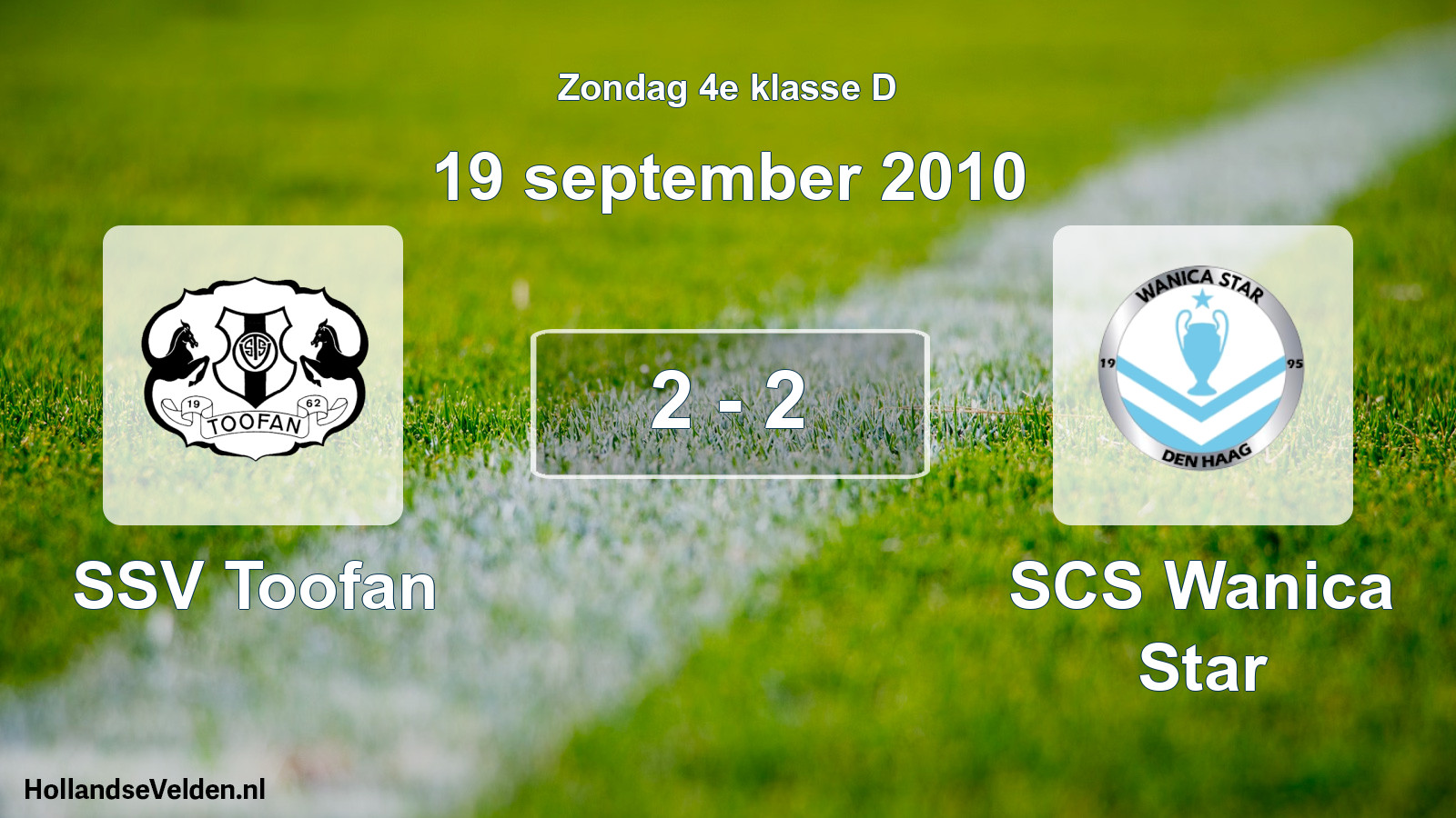 Total number of matches played: SSV Toofan - SCS Wanica Star 2 - 2 (19 September 2010)