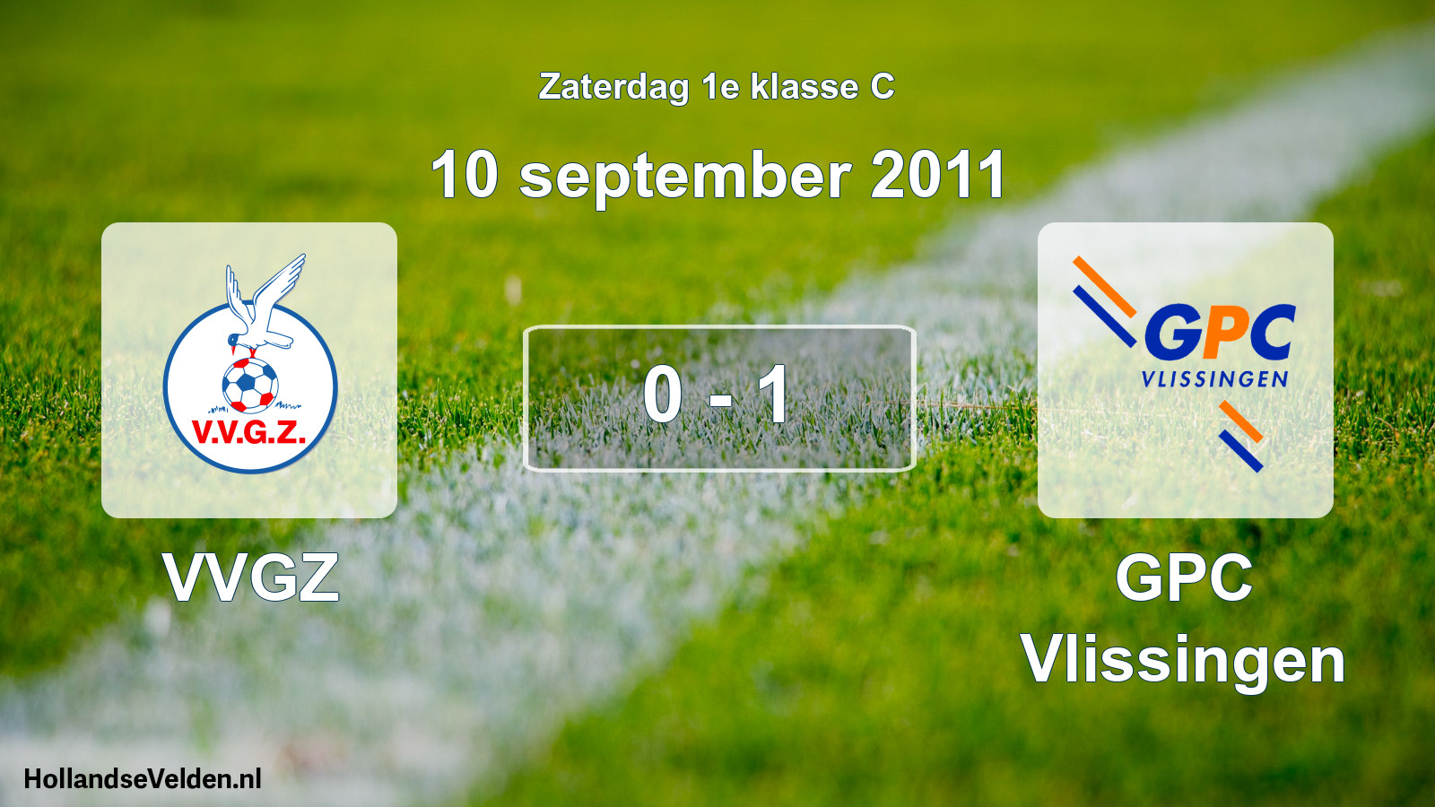 Total number of matches played: VVGZ - GPC Vlissingen 0 - 1 (10 September 2011)