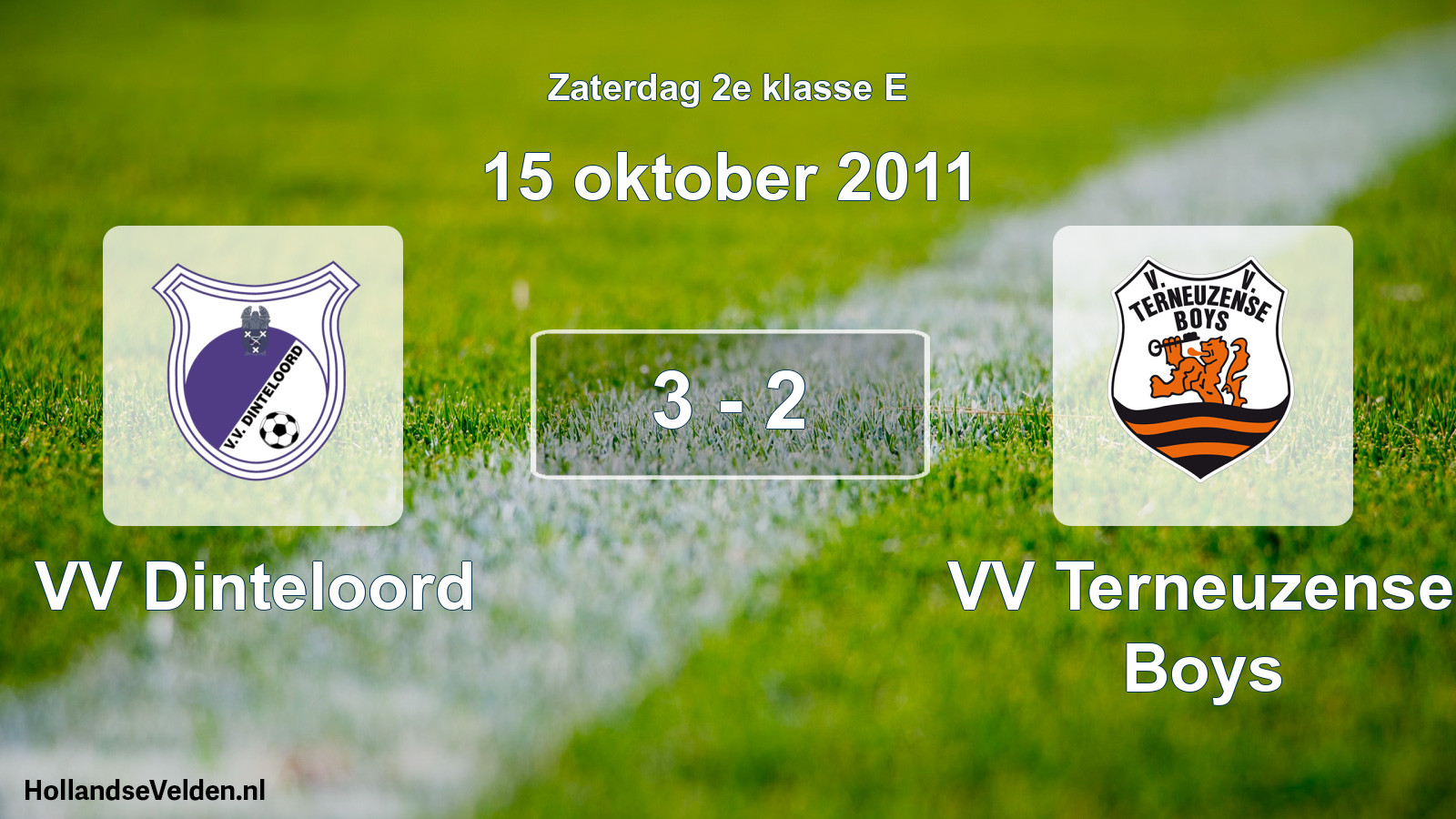 Total number of matches played: VV Dinteloord - VV Terneuzense Boys 3 - 2 (15 October 2011)
