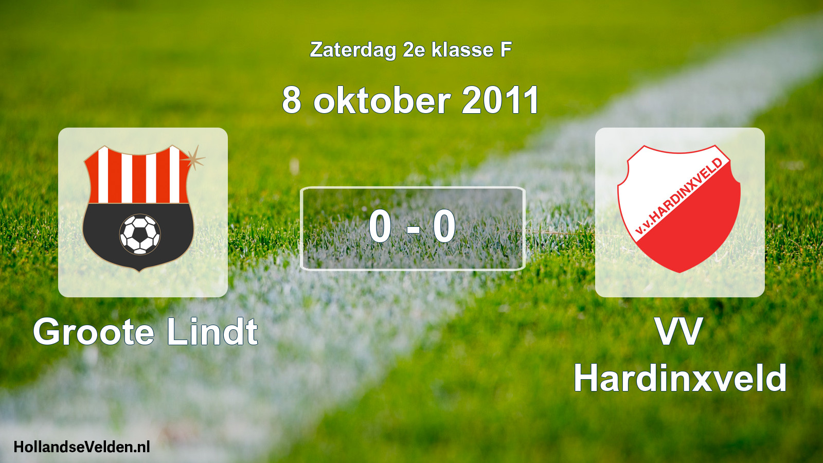 Total number of matches played: Groote Lindt - VV Hardinxveld 0 - 0 (8 October 2011)