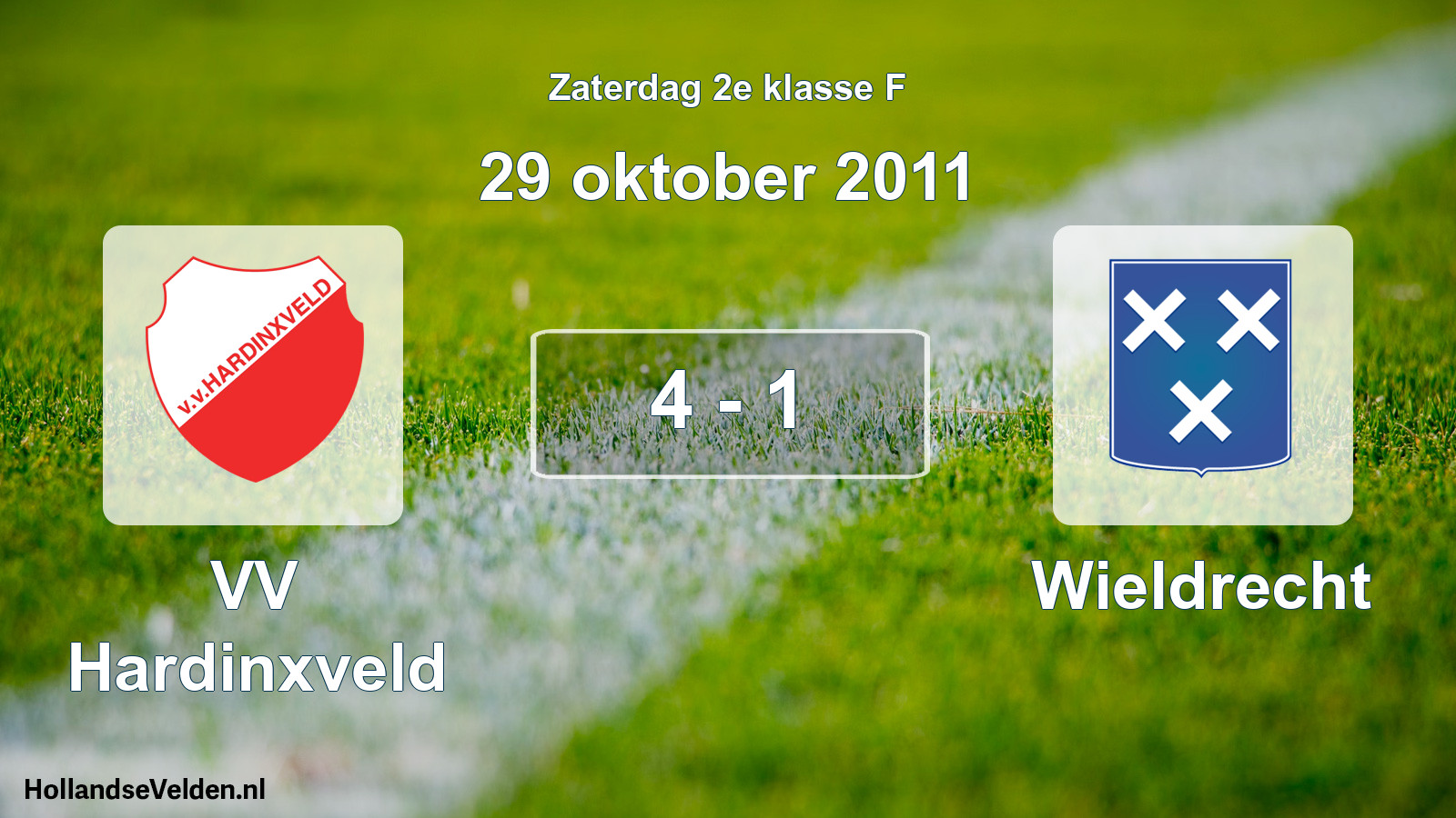 Total number of matches played: VV Hardinxveld - Wieldrecht 4 - 1 (29 October 2011)