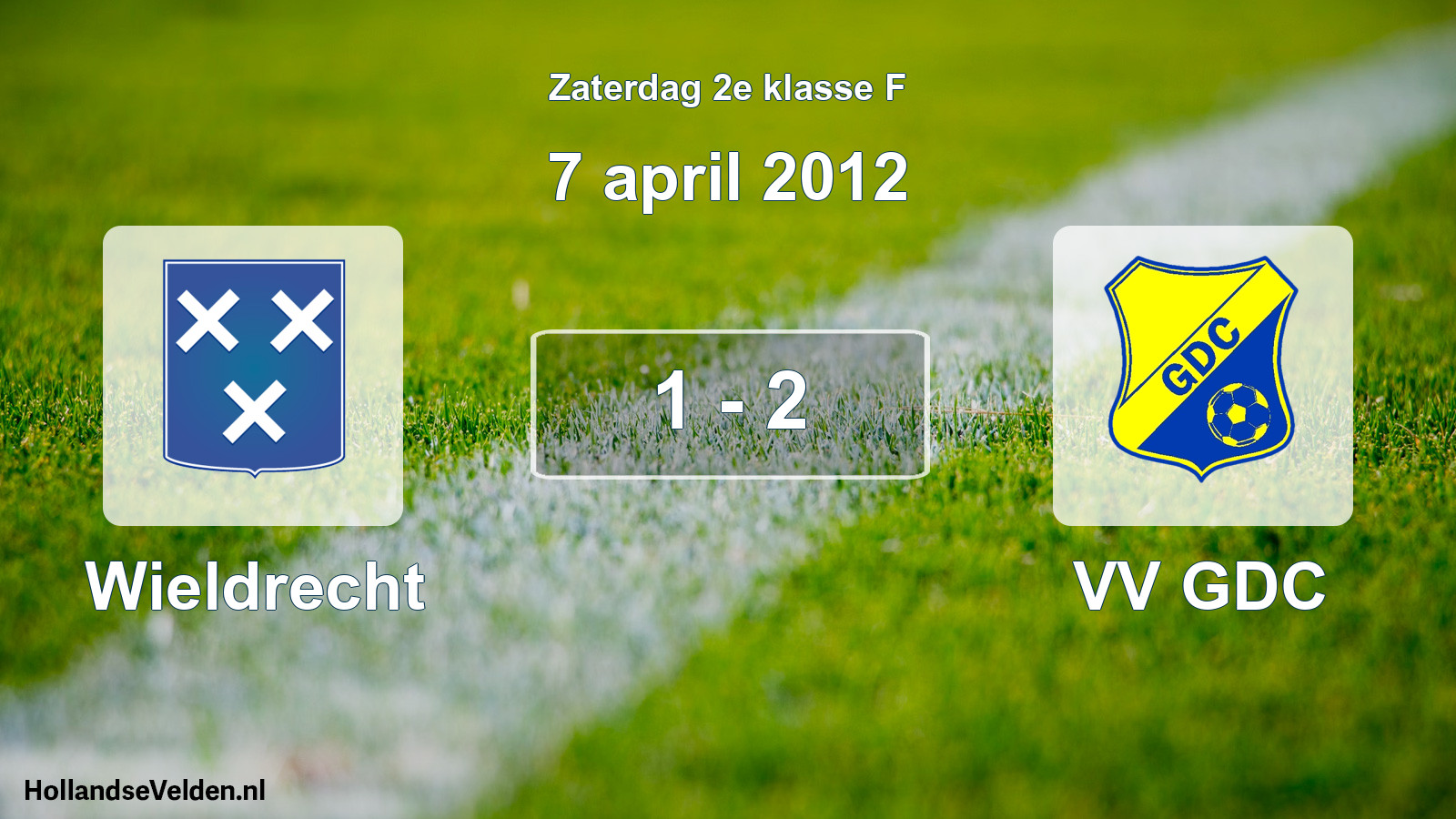Total number of matches played: Wieldrecht - VV GDC 1 - 2 (7 April 2012)