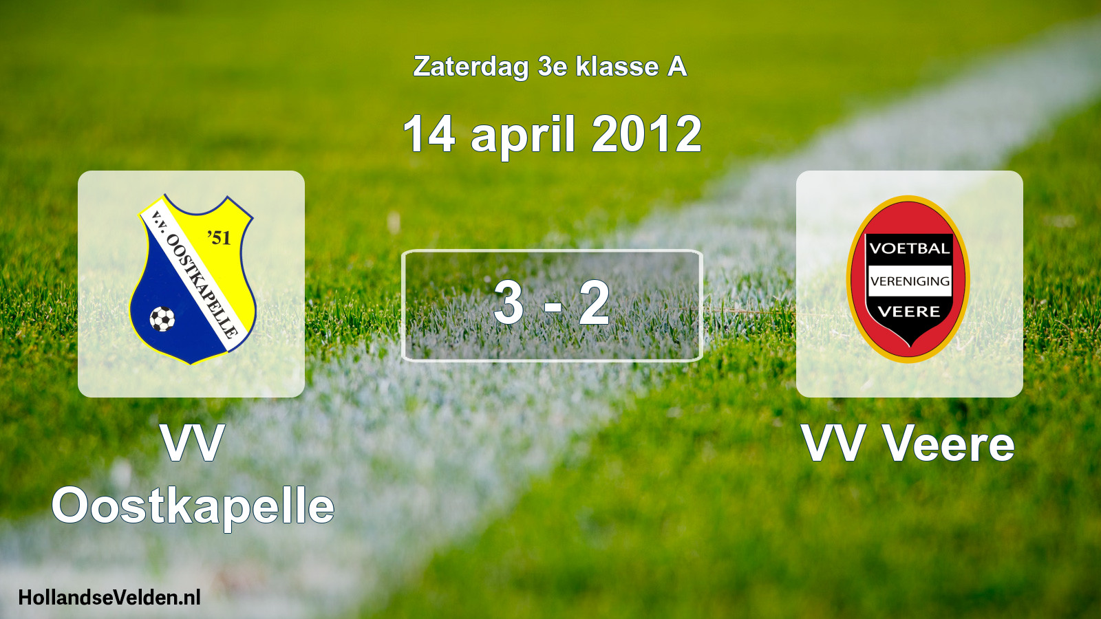 Total number of matches played: VV Oostkapelle - VV Veere 3 - 2 (14 April 2012)