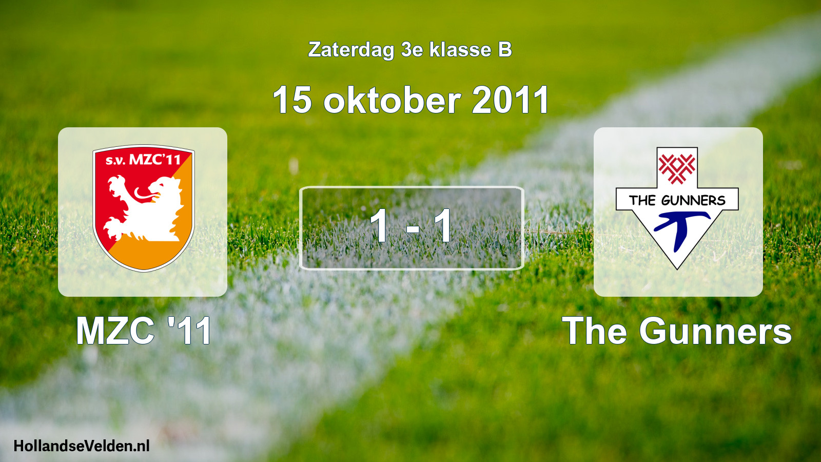 Total number of matches played: MZC '11 - The Gunners 1 - 1 (15 October 2011)