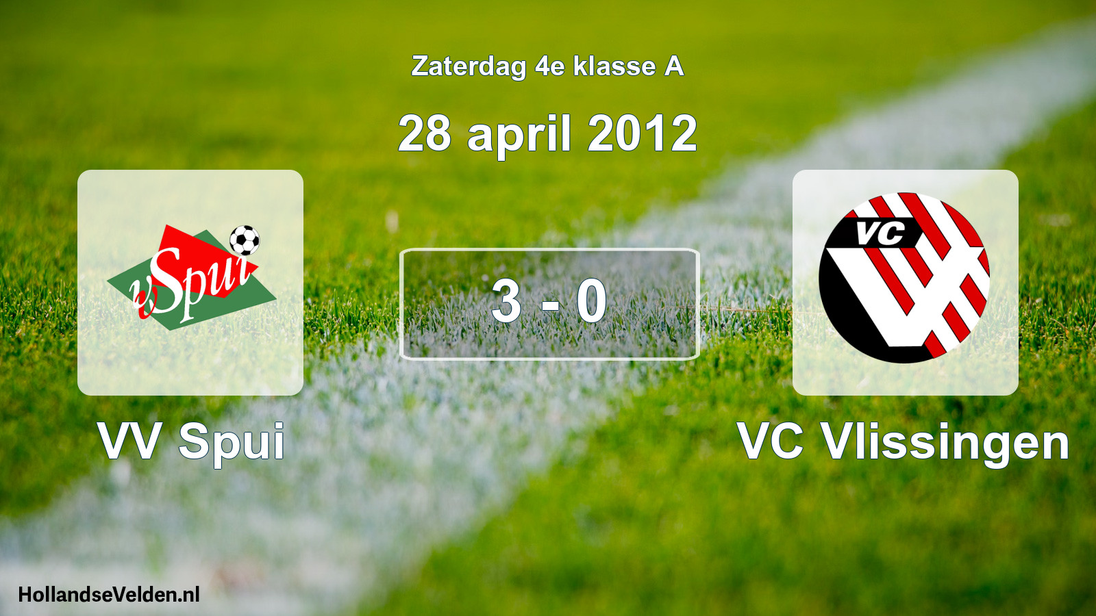 Total number of matches played: VV Spui - VC Vlissingen 3 - 0 (28 April 2012)