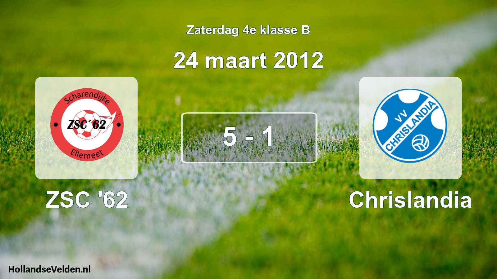 Total number of matches played: ZSC '62 - Chrislandia 5 - 1 (24 March 2012)