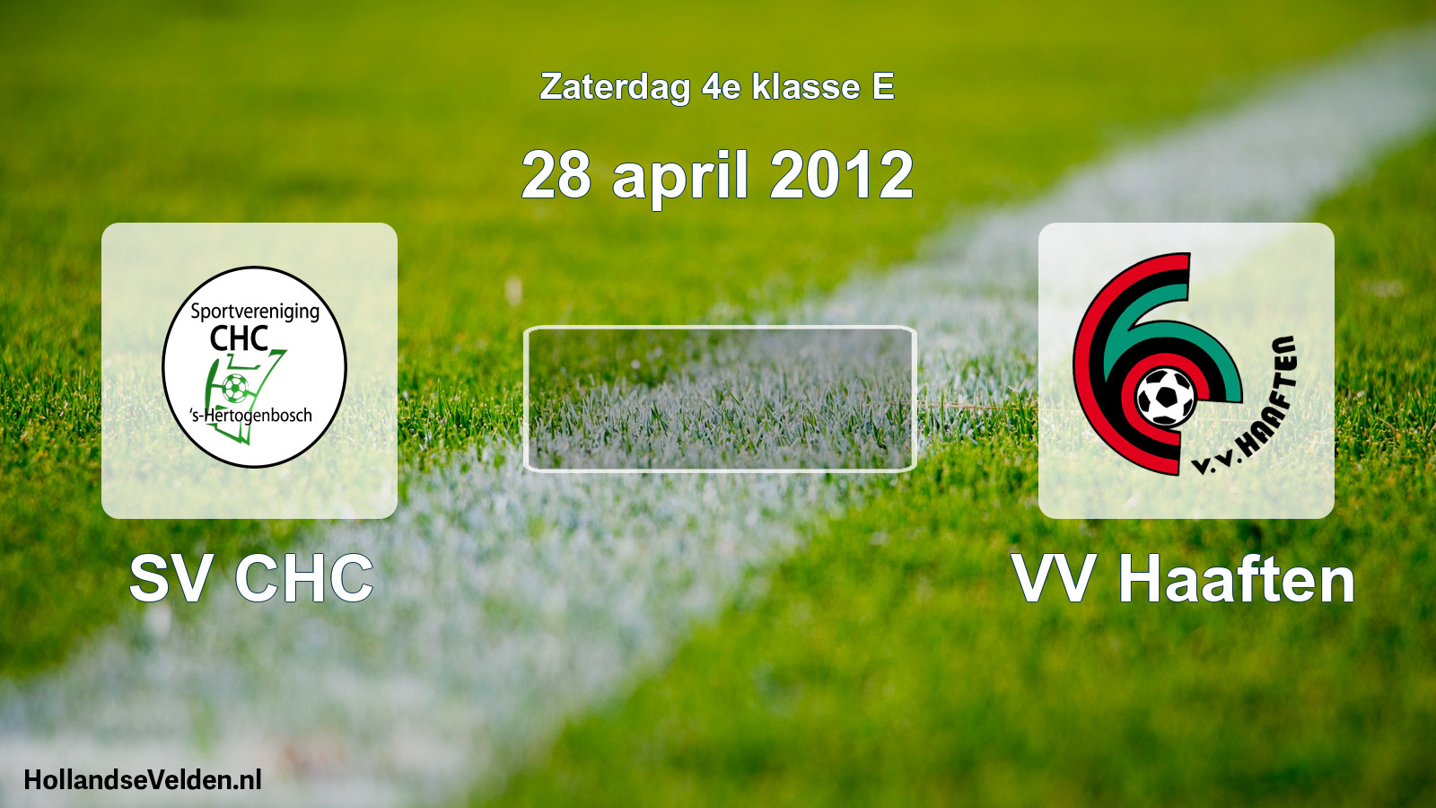 Scheduled Match: SV CHC - VV Haaften (28 April 2012)