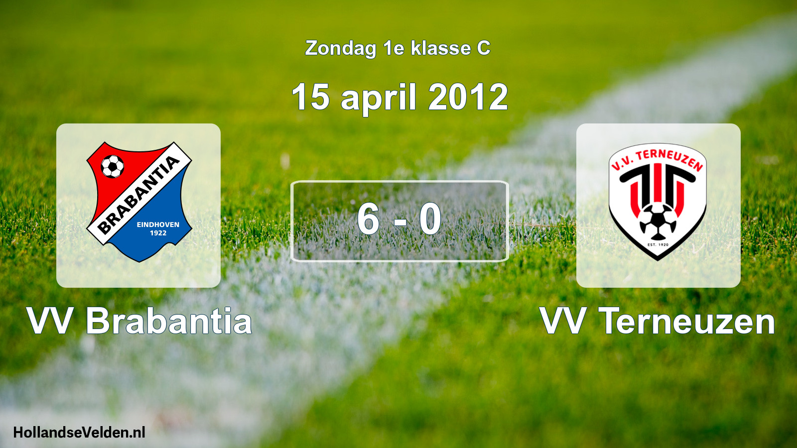 Total number of matches played: VV Brabantia - VV Terneuzen 6 - 0 (15 April 2012)