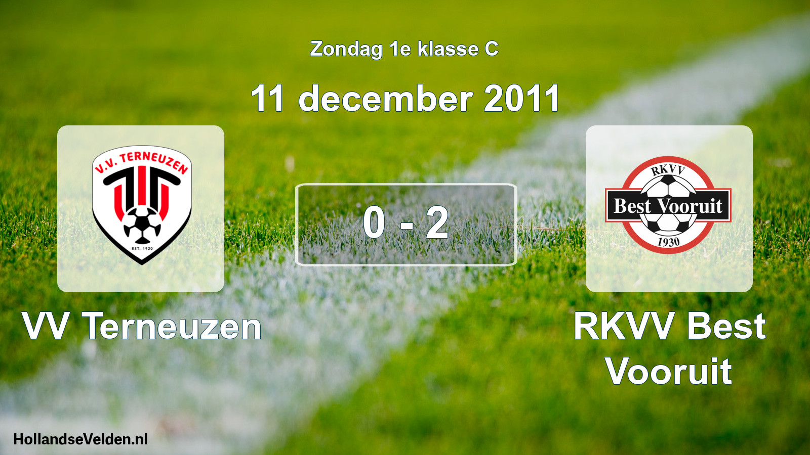 Total number of matches played: VV Terneuzen - RKVV Best Vooruit 0 - 2 (11 December 2011)