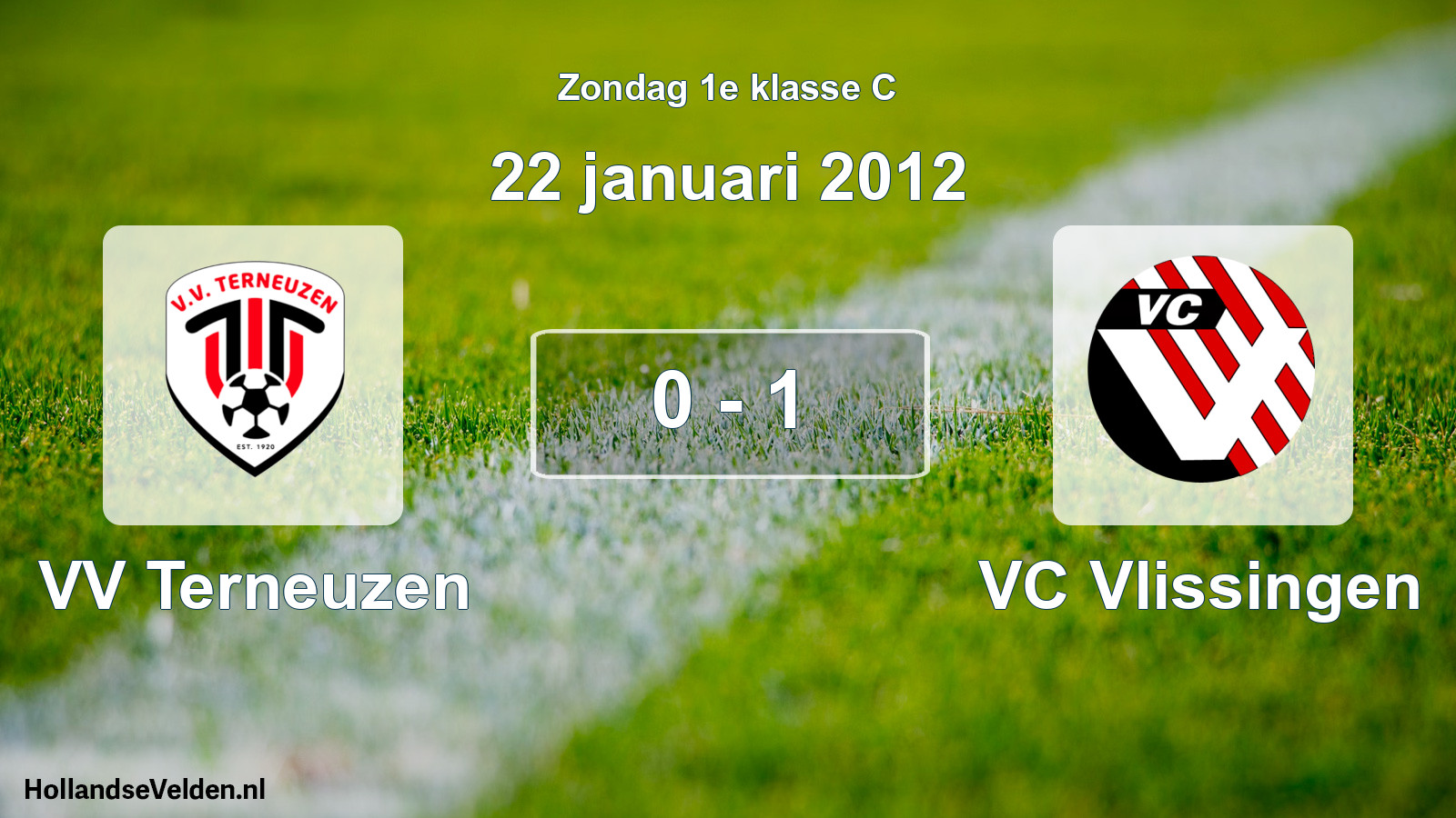 Total number of matches played: VV Terneuzen - VC Vlissingen 0 - 1 (22 January 2012)