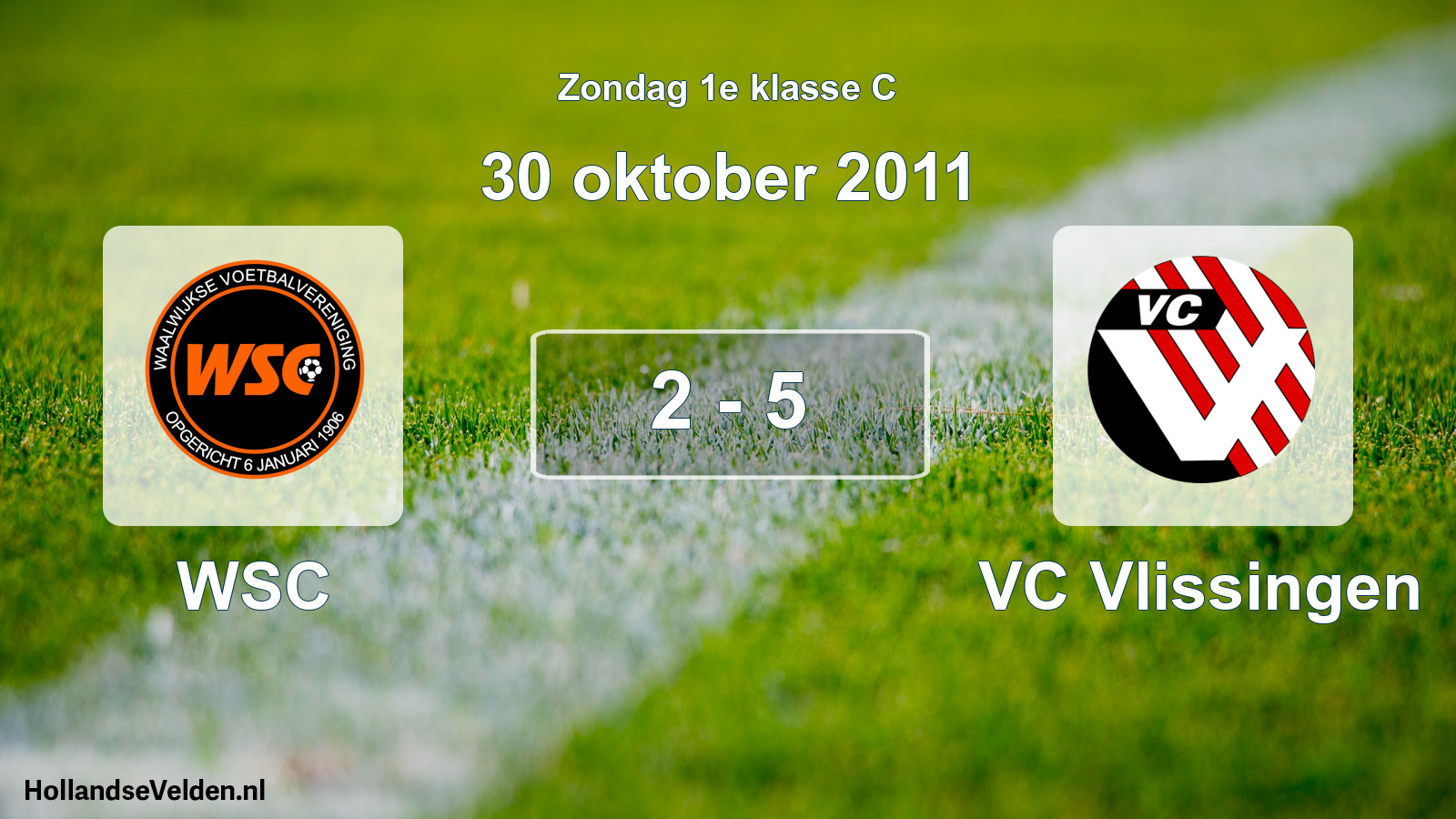Total number of matches played: WSC - VC Vlissingen 2 - 5 (30 October 2011)