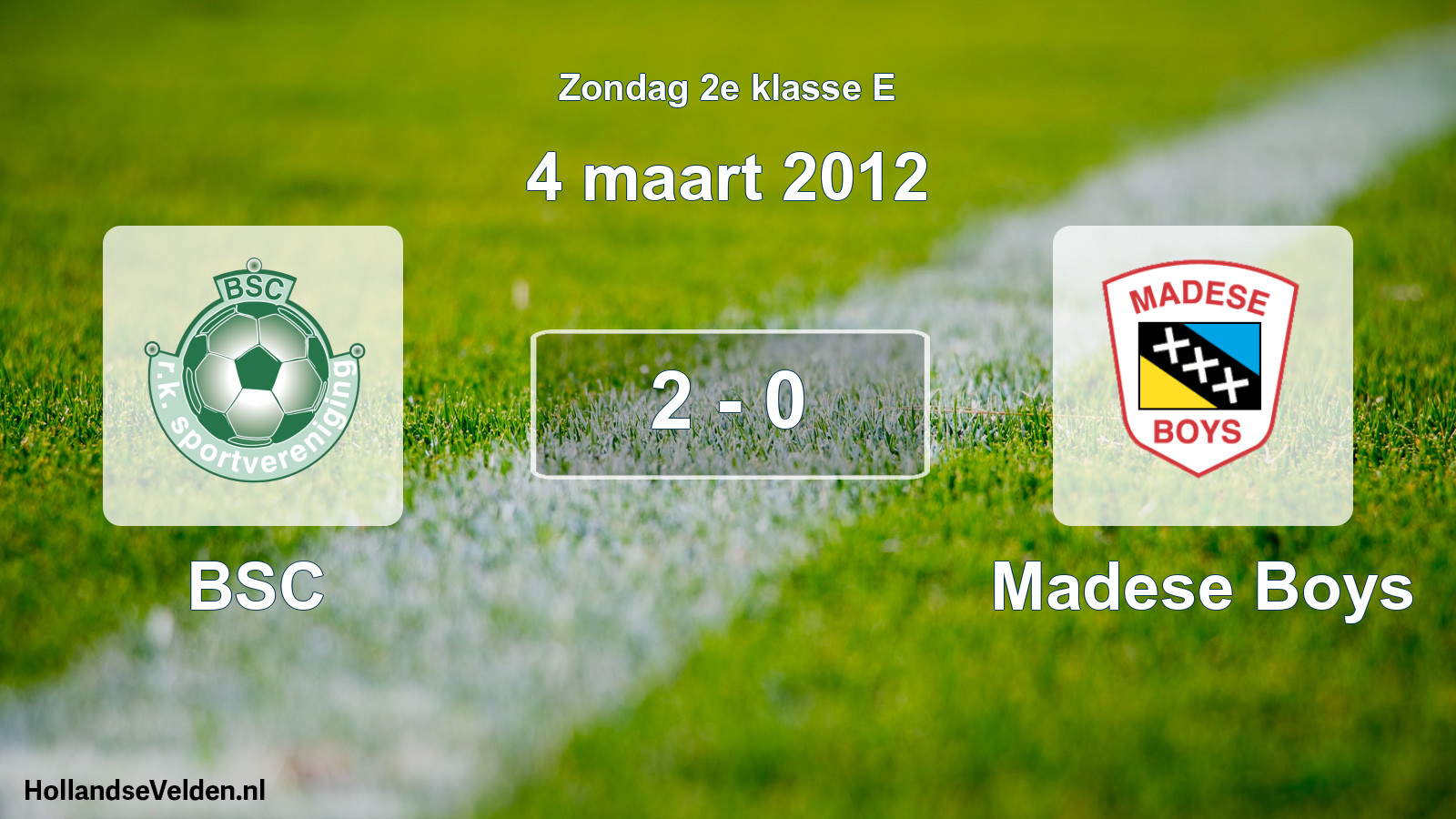Total number of matches played: BSC - Madese Boys 2 - 0 (4 March 2012)