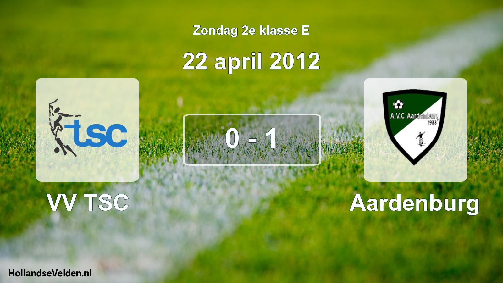 Total number of matches played: VV TSC - Aardenburg 0 - 1 (22 April 2012)