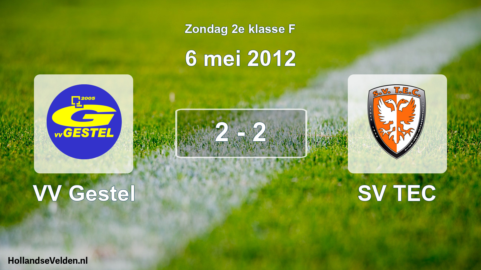 Total number of matches played: VV Gestel - SV TEC 2 - 2 (6 May 2012)