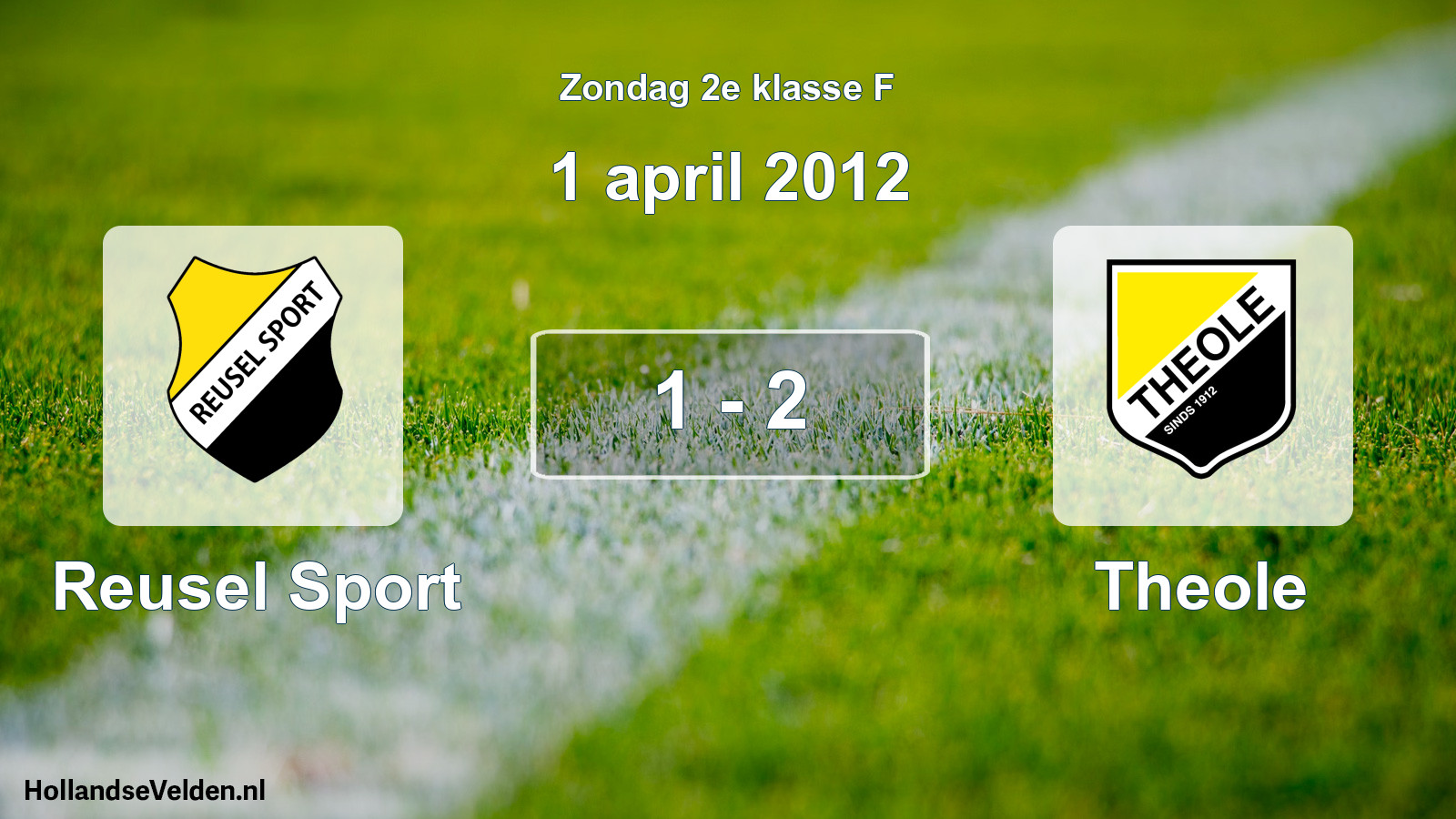 Total number of matches played: Reusel Sport - Theole 1 - 2 (1 April 2012)