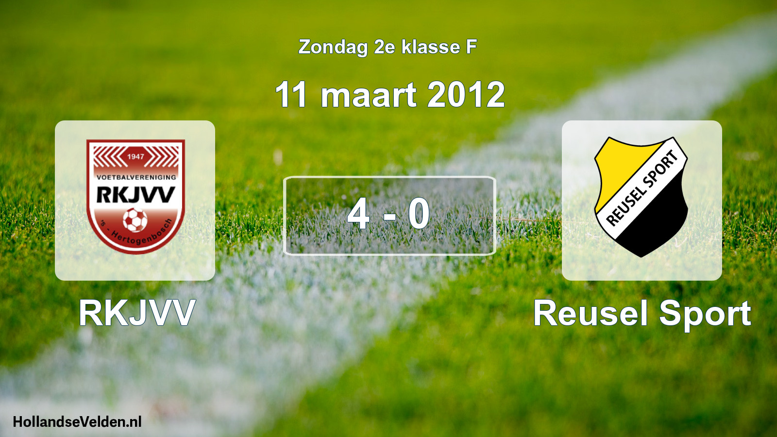 Total number of matches played: RKJVV - Reusel Sport 4 - 0 (11 March 2012)