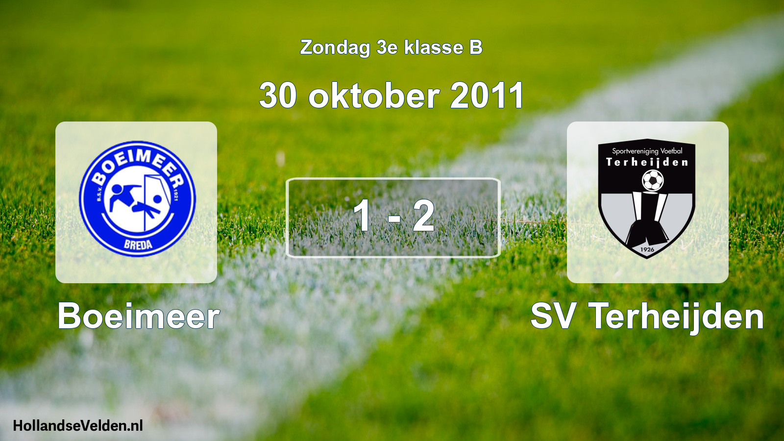 Total number of matches played: Boeimeer - SV Terheijden 1 - 2 (30 October 2011)