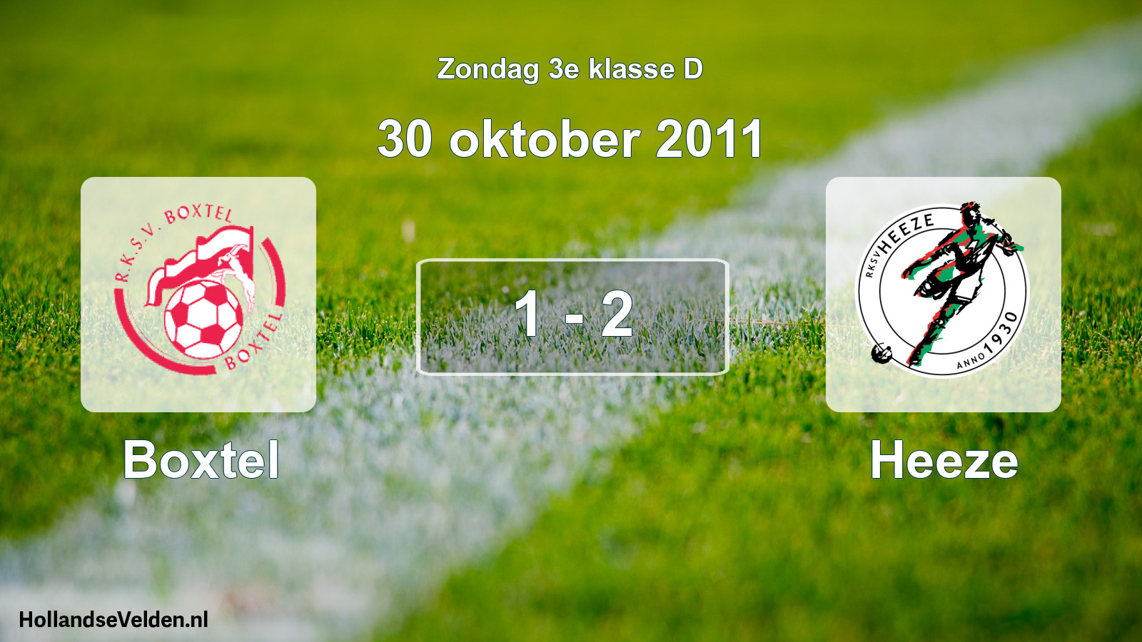 Total number of matches played: Boxtel - Heeze 1 - 2 (30 October 2011)