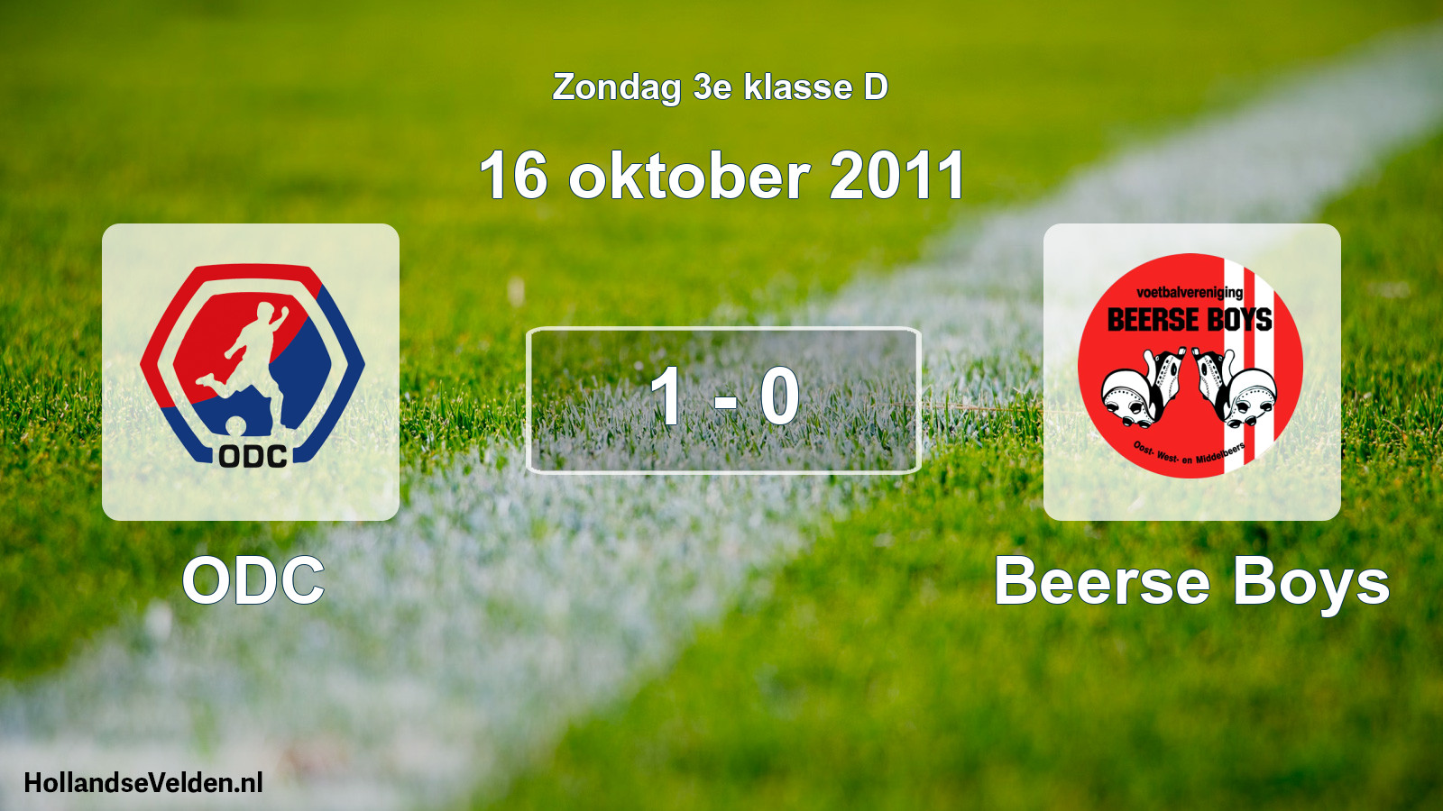 Total number of matches played: ODC - Beerse Boys 1 - 0 (16 October 2011)