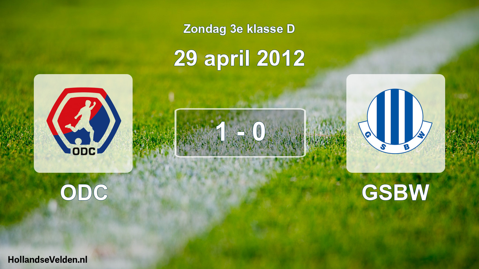 Total number of matches played: ODC - GSBW 1 - 0 (29 April 2012)