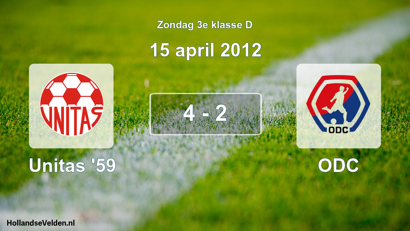 Total number of matches played: Unitas '59 - ODC 4 - 2 (15 April 2012)