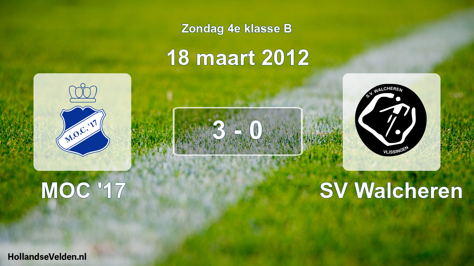 Total number of matches played: MOC '17 - SV Walcheren 3 - 0 (18 March 2012)