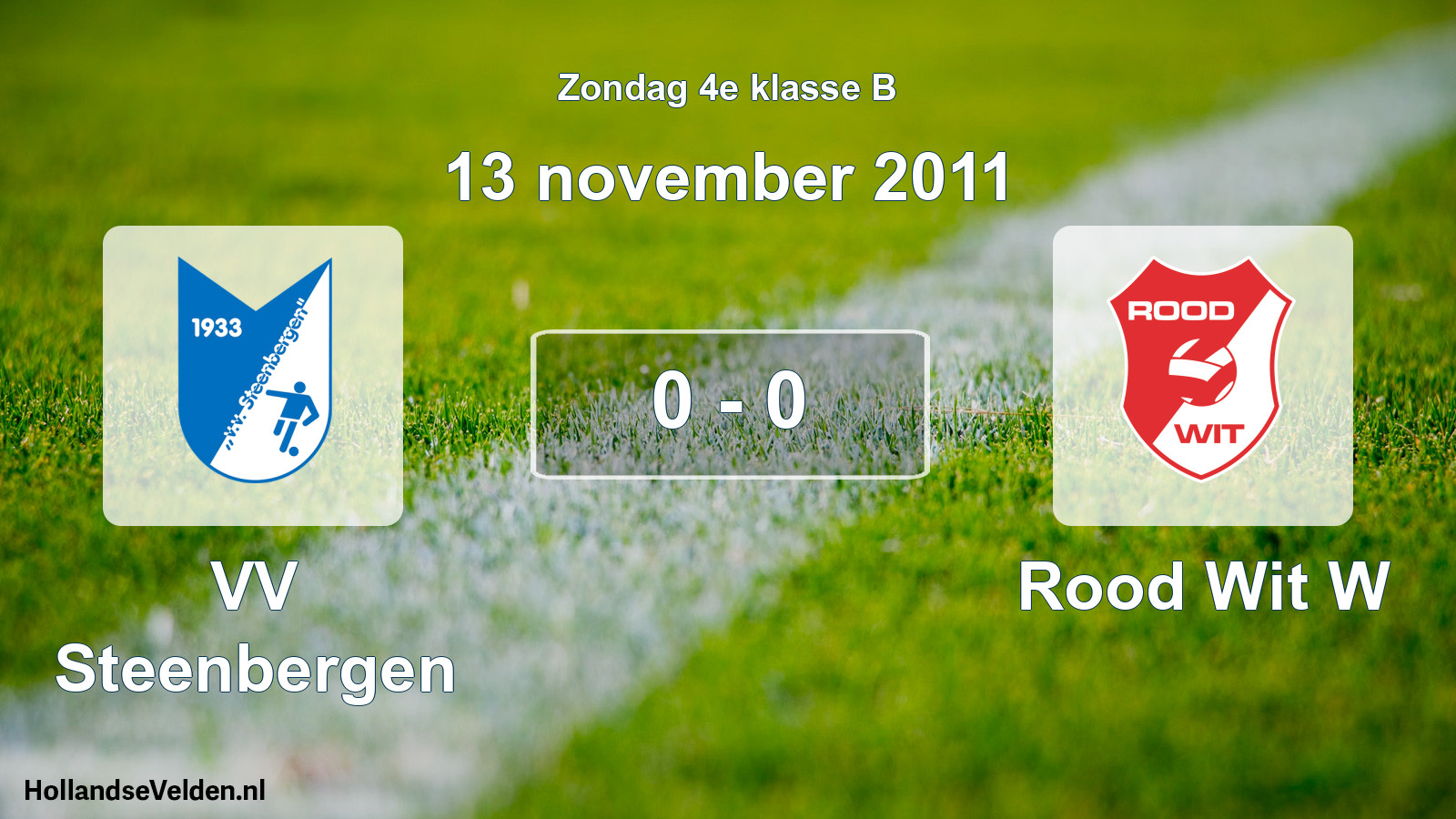 Total number of matches played: VV Steenbergen - Rood Wit W 0 - 0 (13 November 2011)
