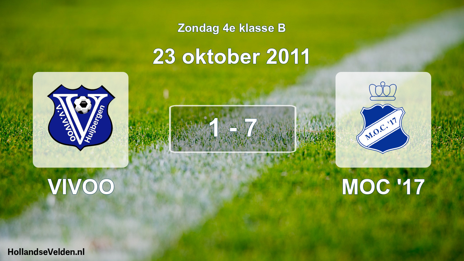 Total number of matches played: VIVOO - MOC '17 1 - 7 (23 October 2011)